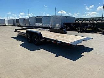 New 2024 BIG TEX 83"X 20 Split Tilt Flatbed Equipment Trailer