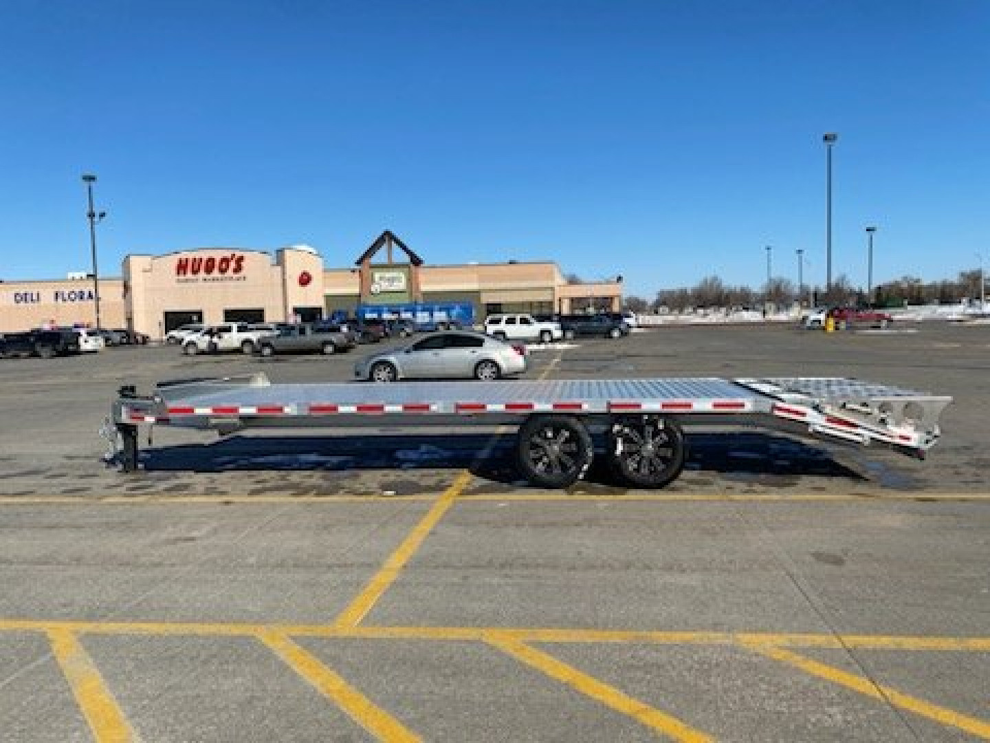 New 2024 TIMPTE 8.5'X24' ALUMINUM Flatbed DECK OVER Equipment Trailer W/MEGA RAMPS