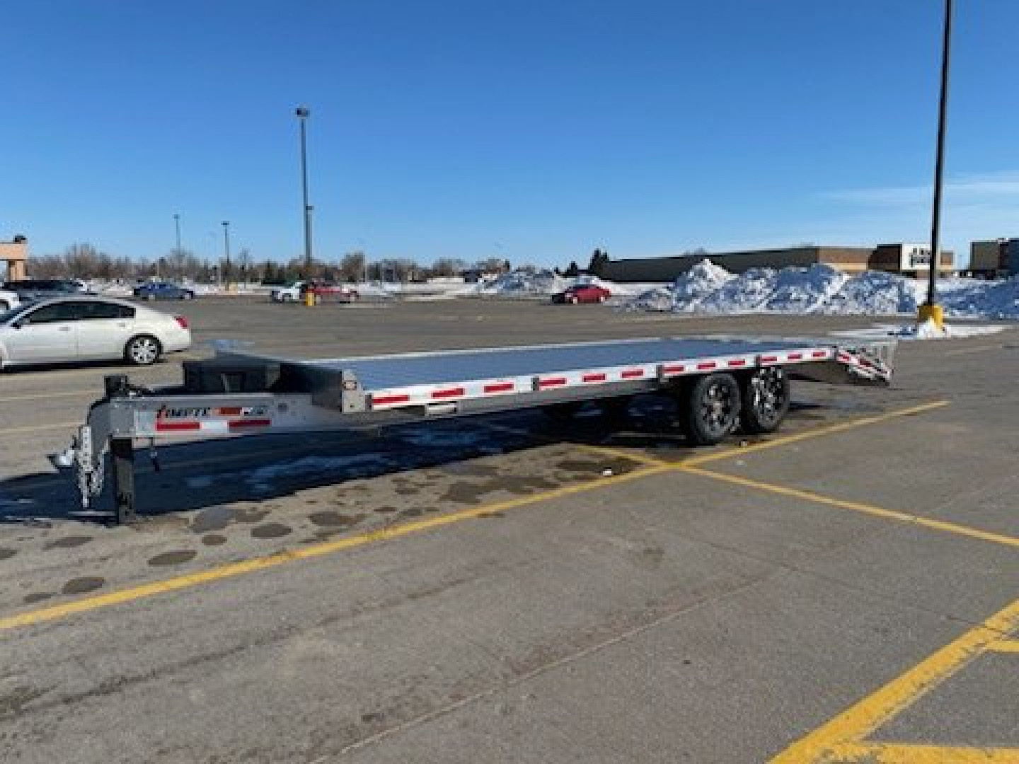 New 2024 TIMPTE 8.5'X24' ALUMINUM Flatbed DECK OVER Equipment Trailer W/MEGA RAMPS