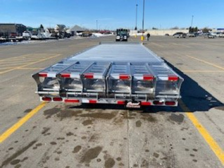 New 2024 TIMPTE 8.5'X24' ALUMINUM Flatbed DECK OVER Equipment Trailer W/MEGA RAMPS