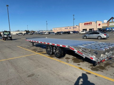 New 2024 TIMPTE 8.5'X24' ALUMINUM Flatbed DECK OVER Equipment Trailer W/MEGA RAMPS