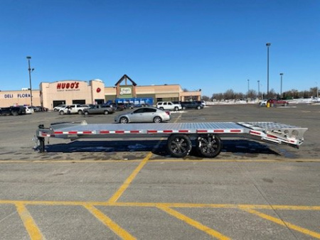 New 2024 TIMPTE 8.5'X24' ALUMINUM Flatbed DECK OVER Equipment Trailer W/MEGA RAMPS