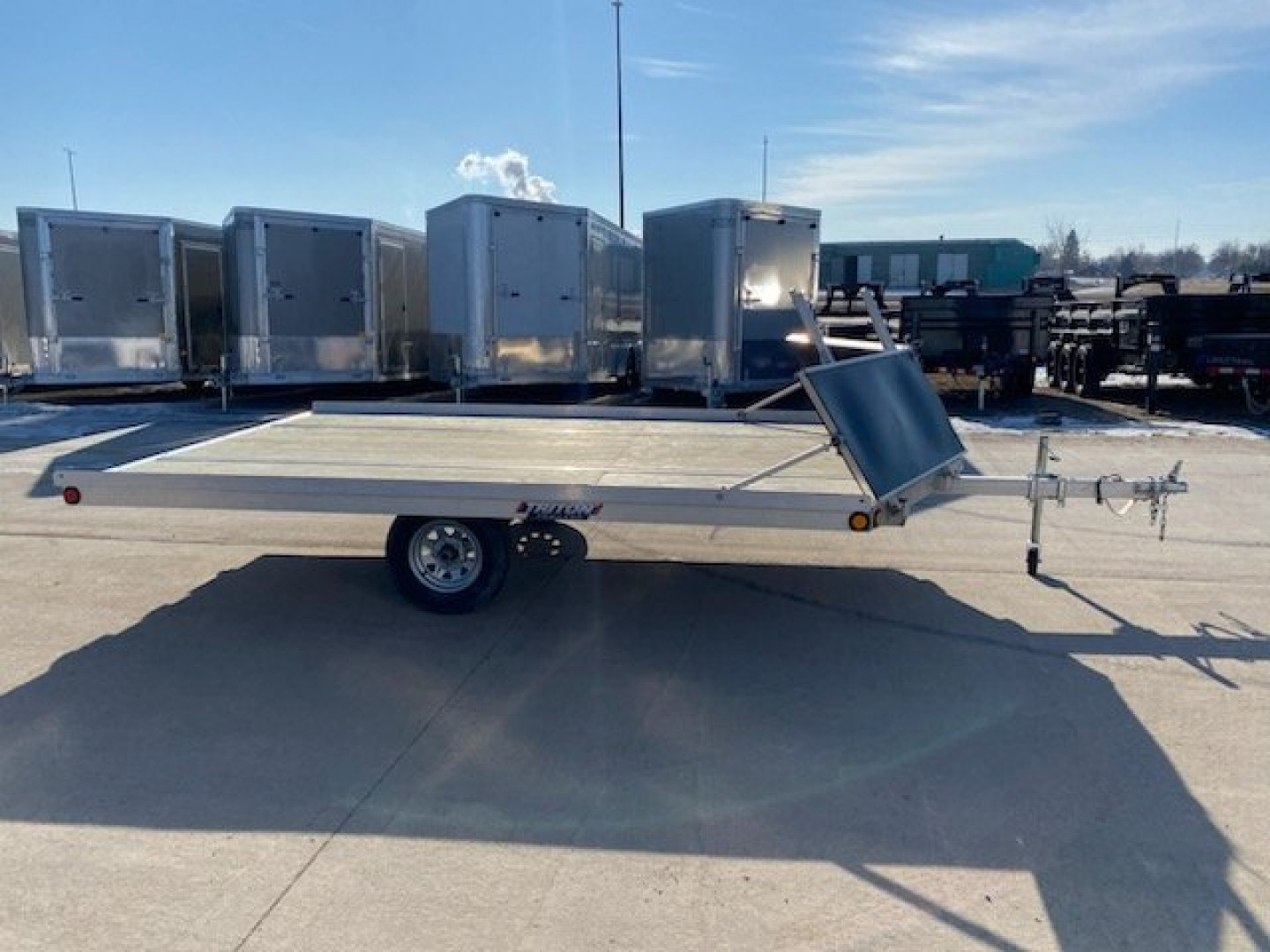 Used USED 2022 Triton Trailers XT12VR-101 F 2-Sled Snowmobile Trailer