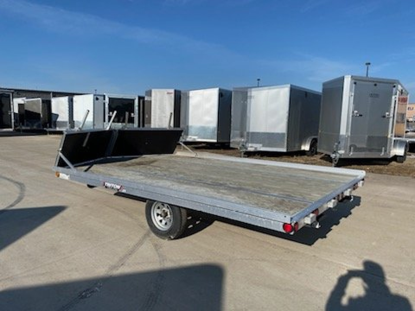 Used USED 2022 Triton Trailers XT12VR-101 F 2-Sled Snowmobile Trailer