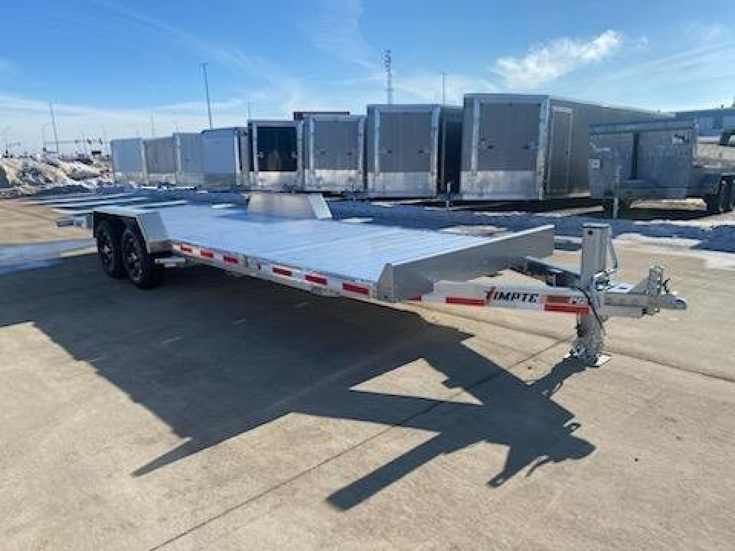 New 2024 TIMPTE 83"X 24' Split Tilt 8K AXLES Tilt Trailer/Equipment Trailer
