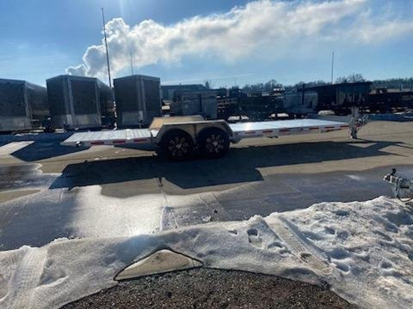 New 2024 TIMPTE 83"X 24' Split Tilt 8K AXLES Tilt Trailer/Equipment Trailer