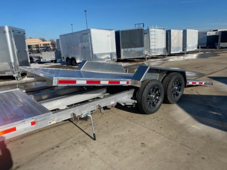 New 2024 TIMPTE 83"X 24' Split Tilt 8K AXLES Tilt Trailer/Equipment Trailer