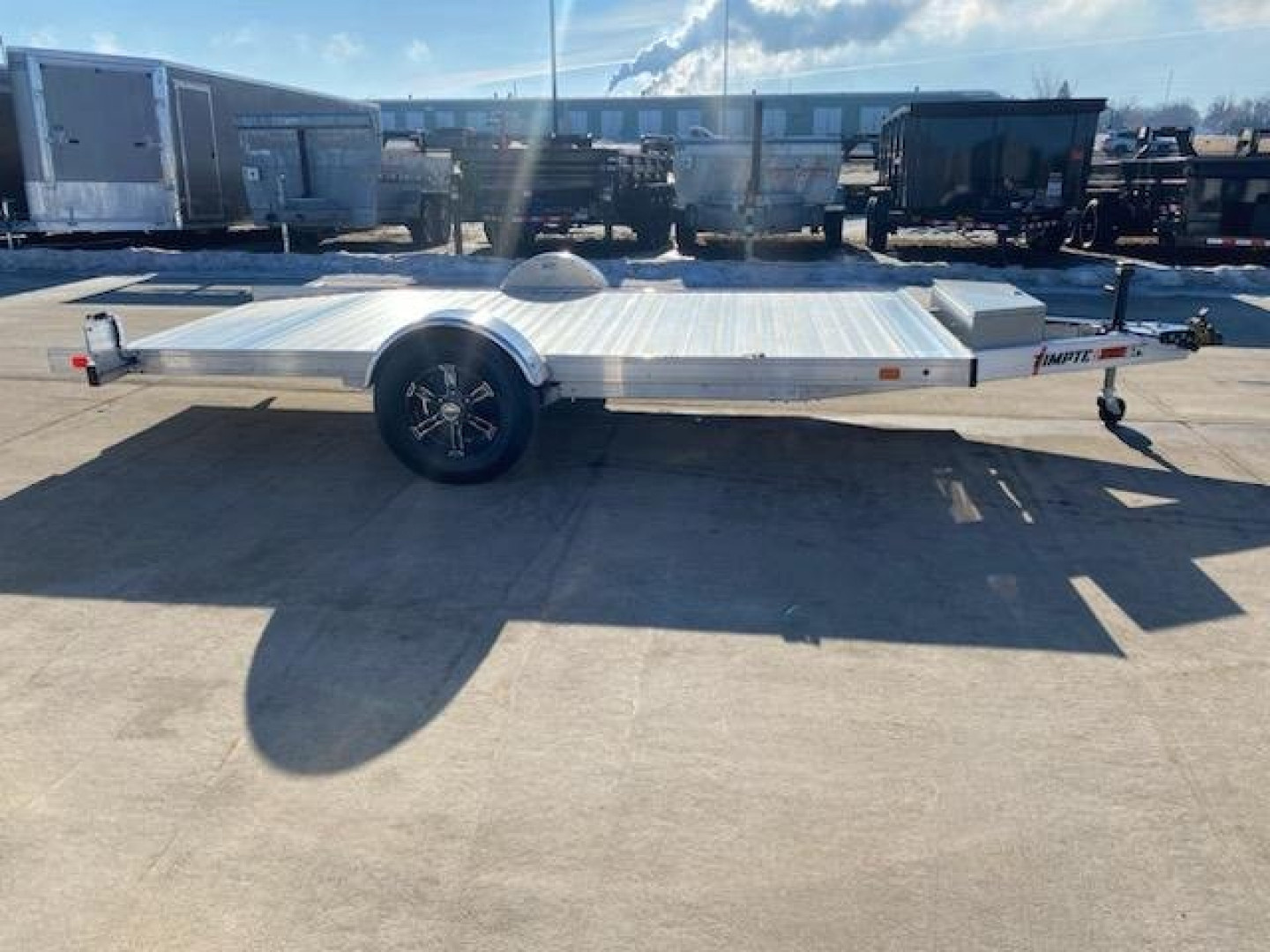 New 2024 TIMPTE 6.5' X 12' ALUMINUM HYD TILT Equipment Trailer