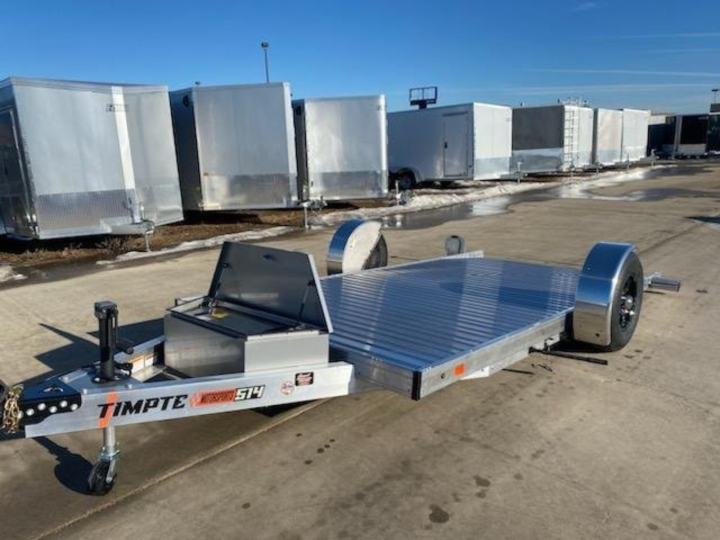 New 2024 TIMPTE 6.5' X 12' ALUMINUM HYD TILT Equipment Trailer