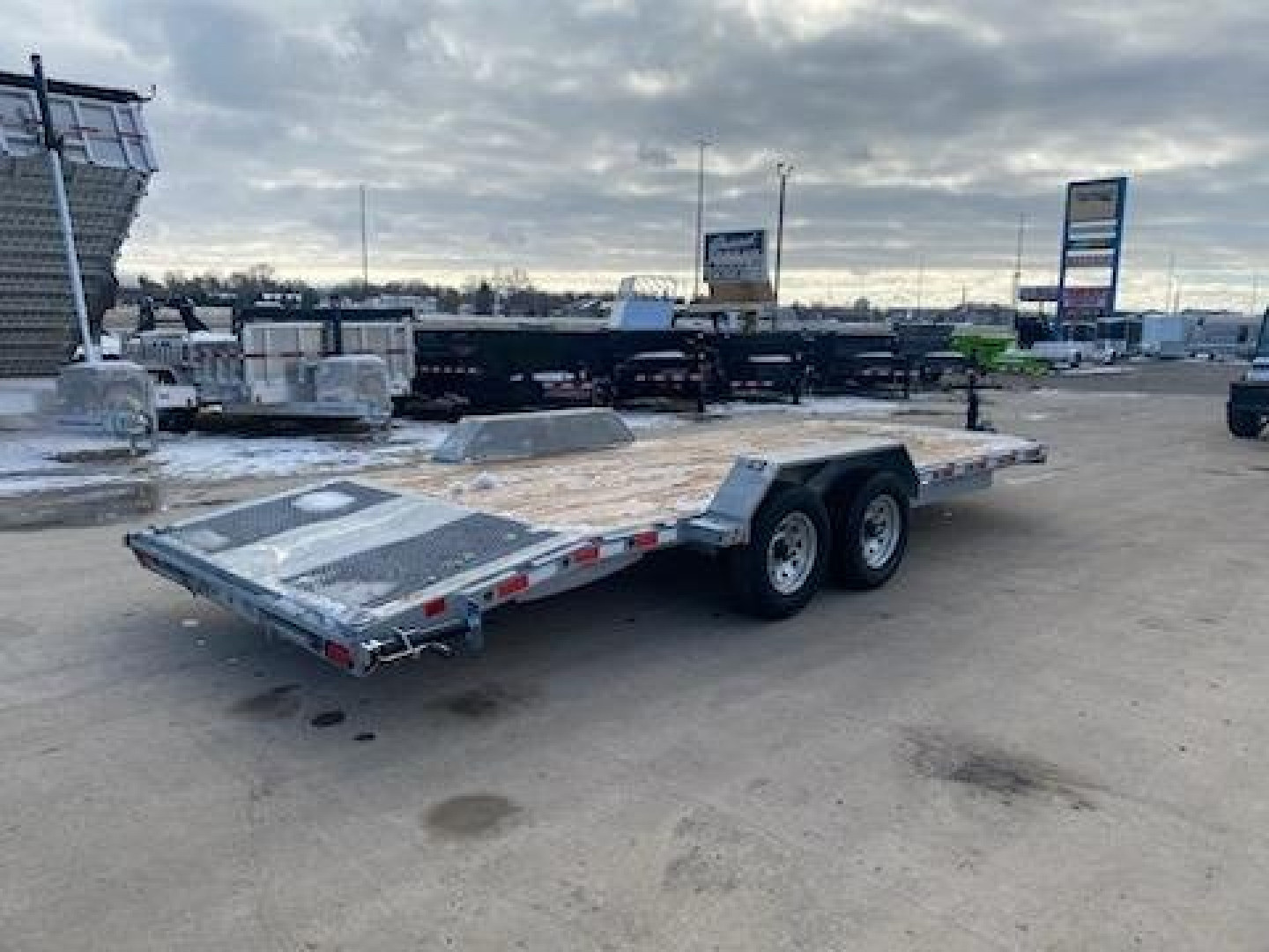 New 2024 Triumph Trailers CH-TA82x16+2-52 Galvanized Flatbed Trailer/CAR HAULER