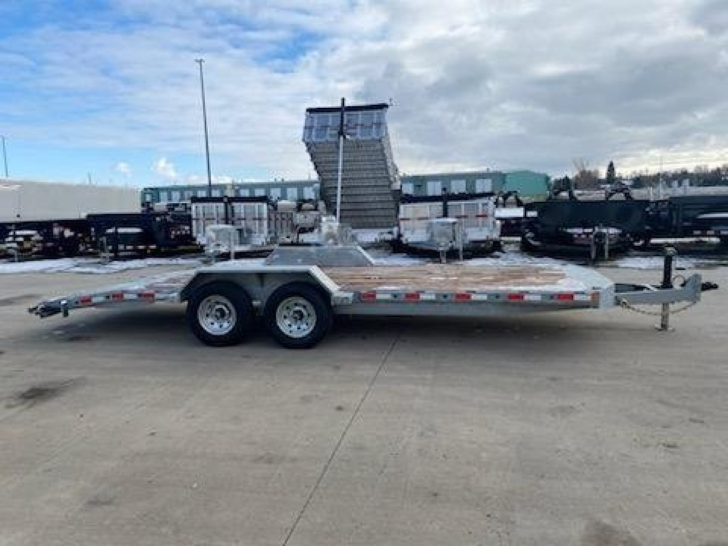 New 2024 TRIUMPH TRAILERS CH-TA82x16+2-52 GALVANIZED. FLATBED TRAILER CAR HAULER