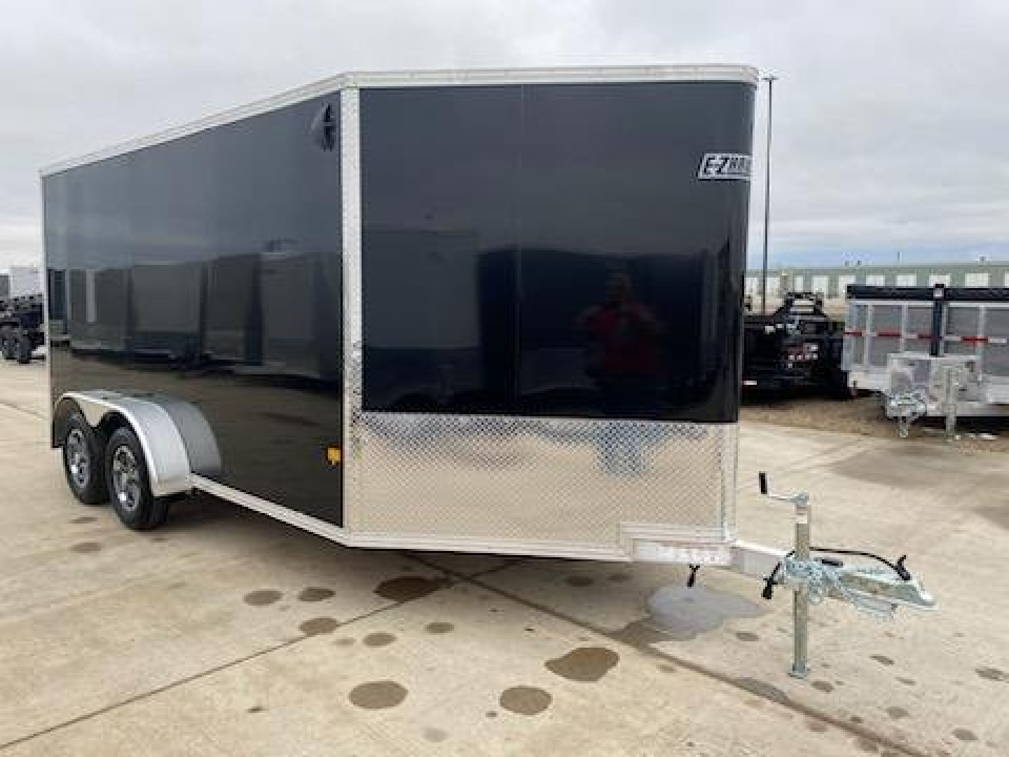 New 2024 E-Z Hauler EZES7X14+5 LIMITED Snowmobile Trailer 19'