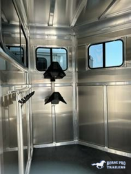 New 2025 ADAM 2 Horse Straightload JuLite Bumper Pull Horse Trailer