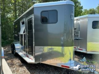 New 2025 ADAM 2 Horse Straightload JuLite Bumper Pull Horse Trailer