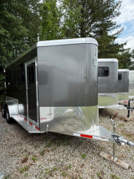 New 2025 ADAM 2 Horse Straightload JuLite Bumper Pull Horse Trailer w/Mangers