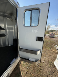 New 2026 4-STAR TRAILERS 2 Horse Slant Load Bumper Pull - White Exterior