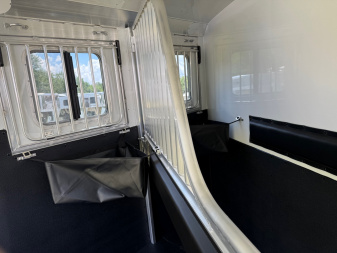 New 2026 4-STAR TRAILERS 2 Horse Slant Load Bumper Pull - White Exterior
