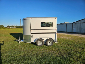 New 2025 BEE Wrangler 2 Horse Straight Load BP Horse Trailer