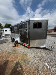 New 2026 ADAM 2 Horse Straightload JuLite Bumper Pull Horse Trailer