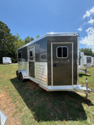New 2026 4-Star Trailers 2 - Horse Straight Load Bumper Pull Horse Trailer w/WERM 8'Tall