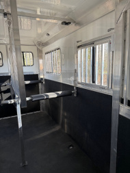 New 2025 ADAM Custom Coach 4 Horse Head to Head Horse Trailer