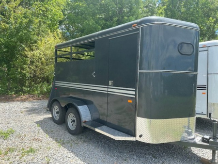 New 2025 BEE 2 Horse Slant Load w/Drops Bumper pull Horse trailer