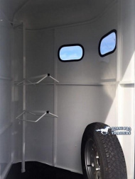 New 2025 BEE 2 Horse Slant Load w/Drops Bumper pull Horse trailer