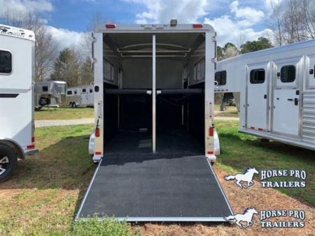 New 2026 4-STAR TRAILERS 2 Horse Straight Load Side Ramp Bumper Pull Horse Trailer