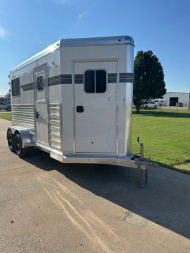 New 2026 4-STAR TRAILERS 2 Horse Straight Load Bumper Pull Horse Trailer 8' Tall
