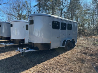 New 2024 DELTA TRAILERS 3 Horse Slant Load BP Horse Trailer