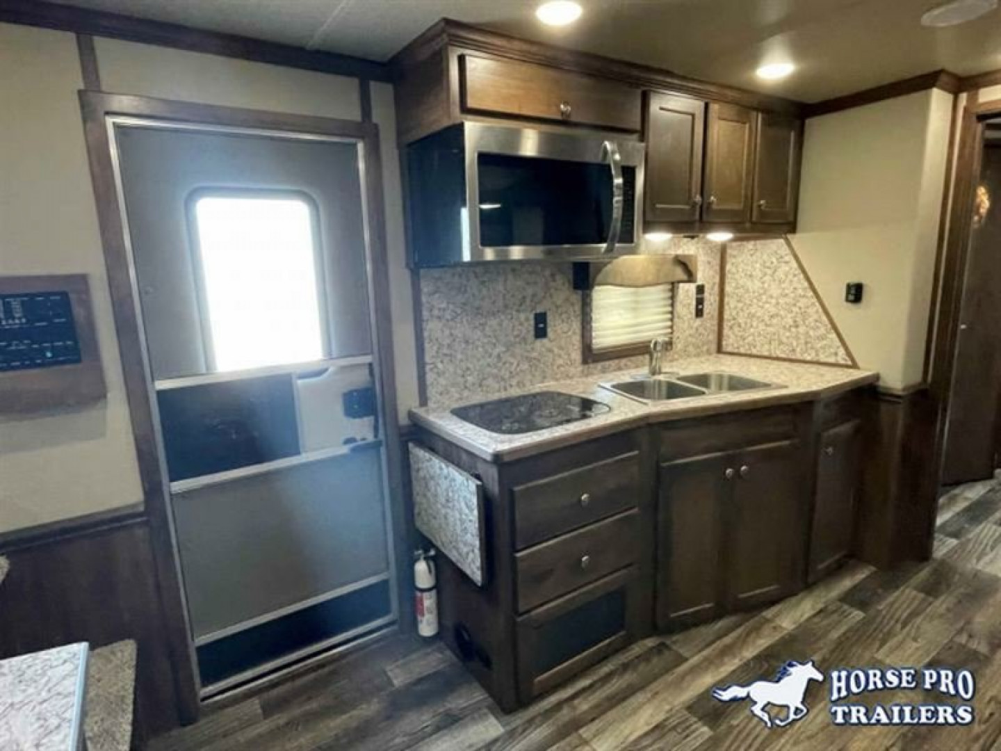 New 2023 Merhow Trailers 3 Horse 14' Living Quarters Slideout Horse Trailer