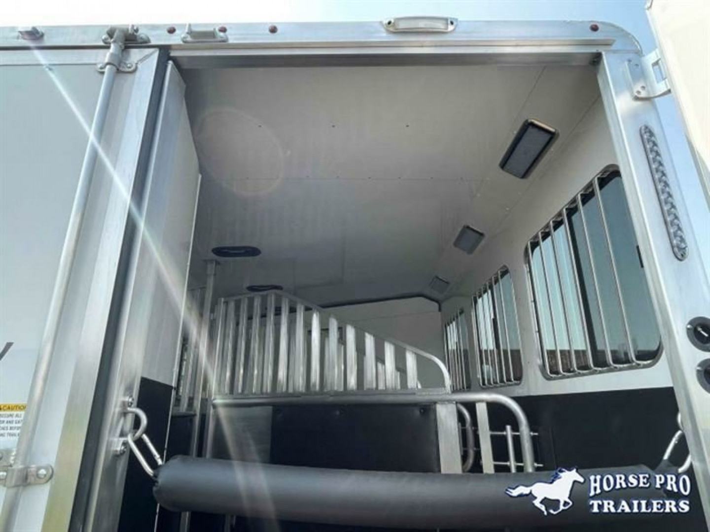New 2023 Merhow Trailers 3 Horse 14' Living Quarters Slideout Horse Trailer