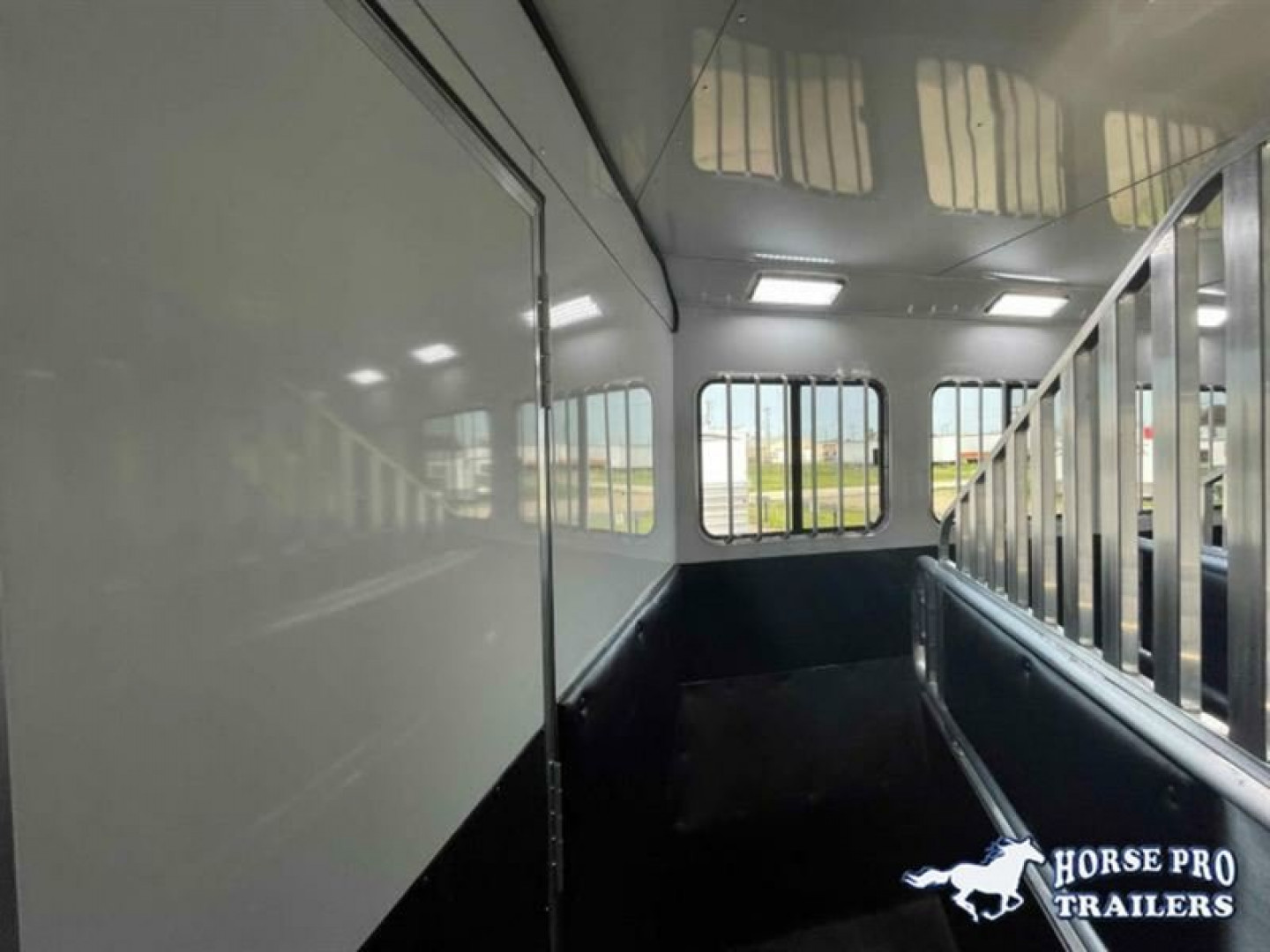 New 2023 Merhow Trailers 3 Horse 14' Living Quarters Slideout Horse Trailer