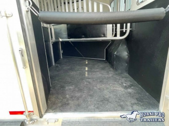 New 2023 Merhow Trailers 3 Horse 14' Living Quarters Slideout Horse Trailer