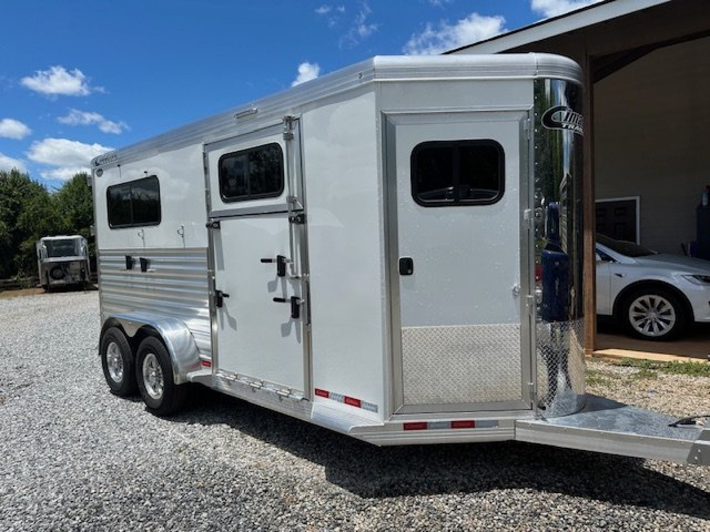 New 2027 Cimarron Trailers Norstar 2 Horse Side Ramp Horse Trailer