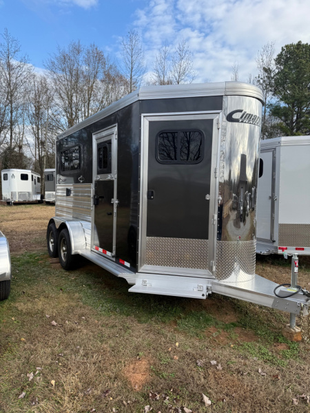 New 2026 CIMARRON TRAILERS Norstar 2 Horse Straight Load Bumper Pull Horse Trailer