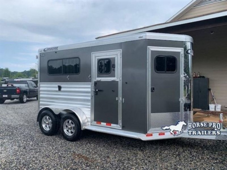 New 2026 CIMARRON TRAILERS Norstar 2 Horse Straight Load Bumper Pull Horse Trailer