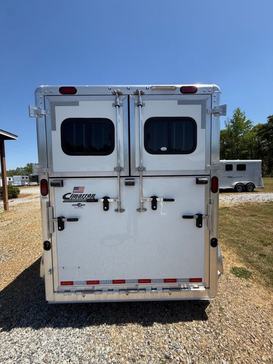 Consignment 2025 Cimarron Trailers Norstar 2 Horse Straightload Gooseneck w/WERM Horse Trailer