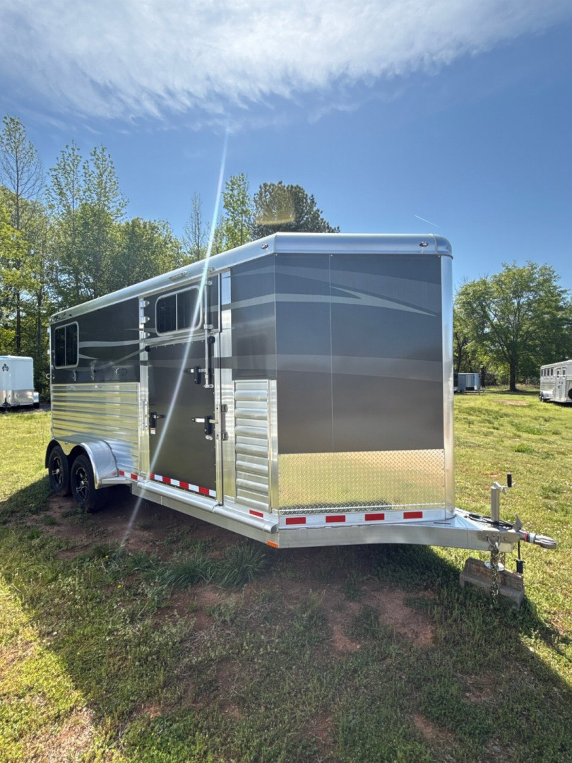 New 2025 4-STAR TRAILERS 2 Horse Straight Load Side Ramp Bumper Pull Horse Trailer
