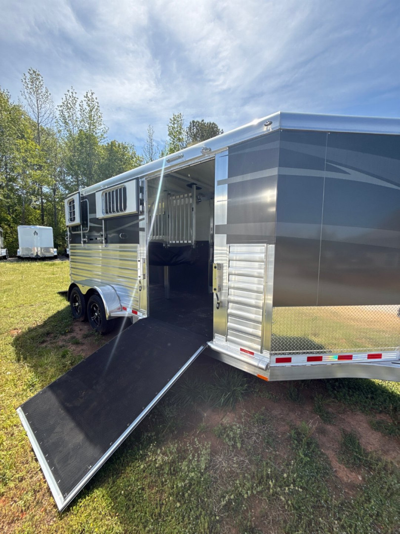 New 2025 4-STAR TRAILERS 2 Horse Straight Load Side Ramp Bumper Pull Horse Trailer