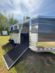 New 2025 4-STAR TRAILERS 2 Horse Straight Load Side Ramp Bumper Pull Horse Trailer