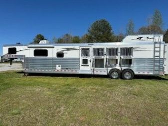 New 2025 4-Star Trailers 4 Horse Side Load Living Quarters Slideout Horse Trailer