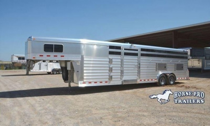 New 2025 4-Star Trailers Livestock Gooseneck Stock / Stock Combo Trailer