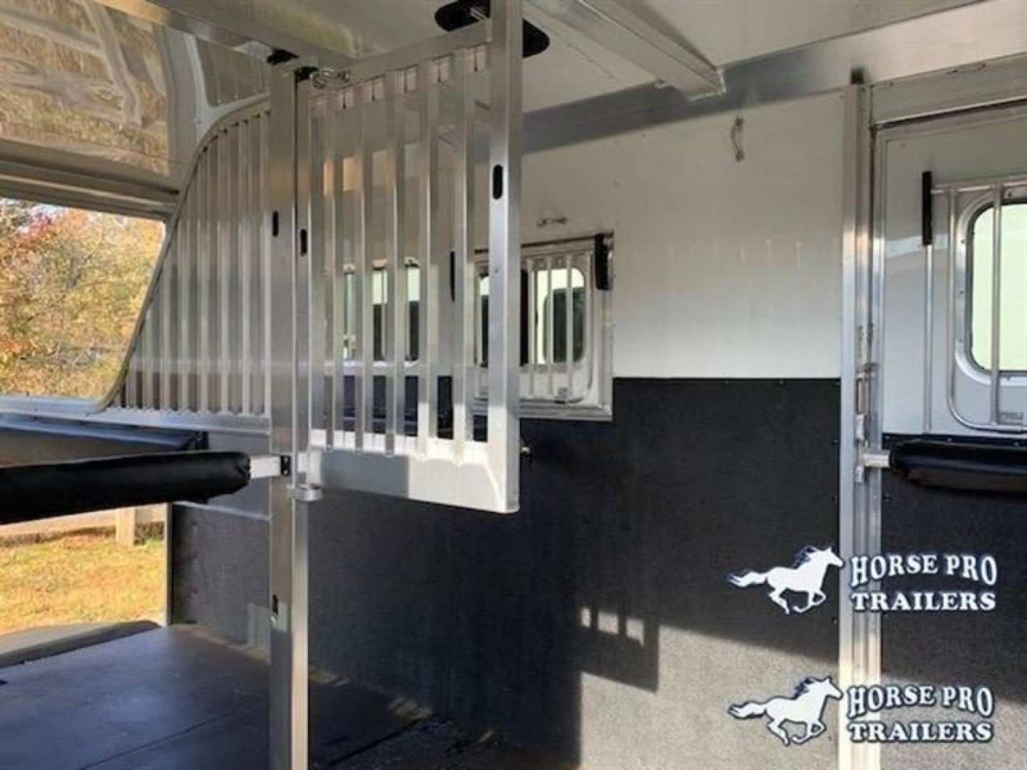 New 2026 4-Star Trailers Straight Load 2 Horse Side Ramp Gooseneck 6'10" width Horse Trailer
