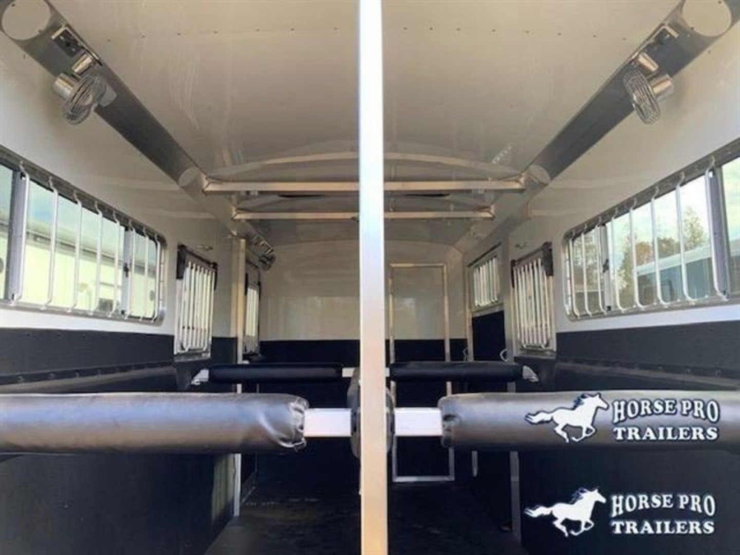 New 2026 4-Star Trailers Straight Load 2 Horse Side Ramp Gooseneck 6'10" width Horse Trailer