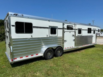 New 2025 4-Star Trailers 4 - Horse Head to Head 8' Tall Gooseneck Horse Trailer
