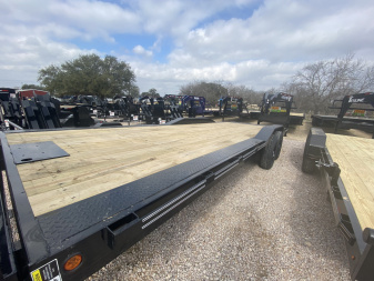 New 2025 East Texas Trailers - Drive Over Fender Power Tilt - 102 X 24 - Deckover Trailer