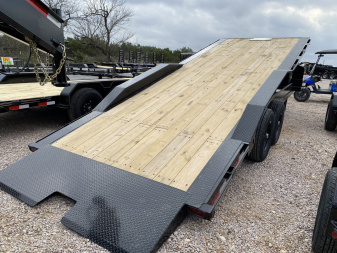 New 2025 East Texas Trailers - Drive Over Fender Power Tilt - 102 X 24 - Deckover Trailer
