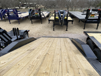 New 2025 East Texas Trailers - Drive Over Fender Power Tilt - 102 X 24 - Deckover Trailer