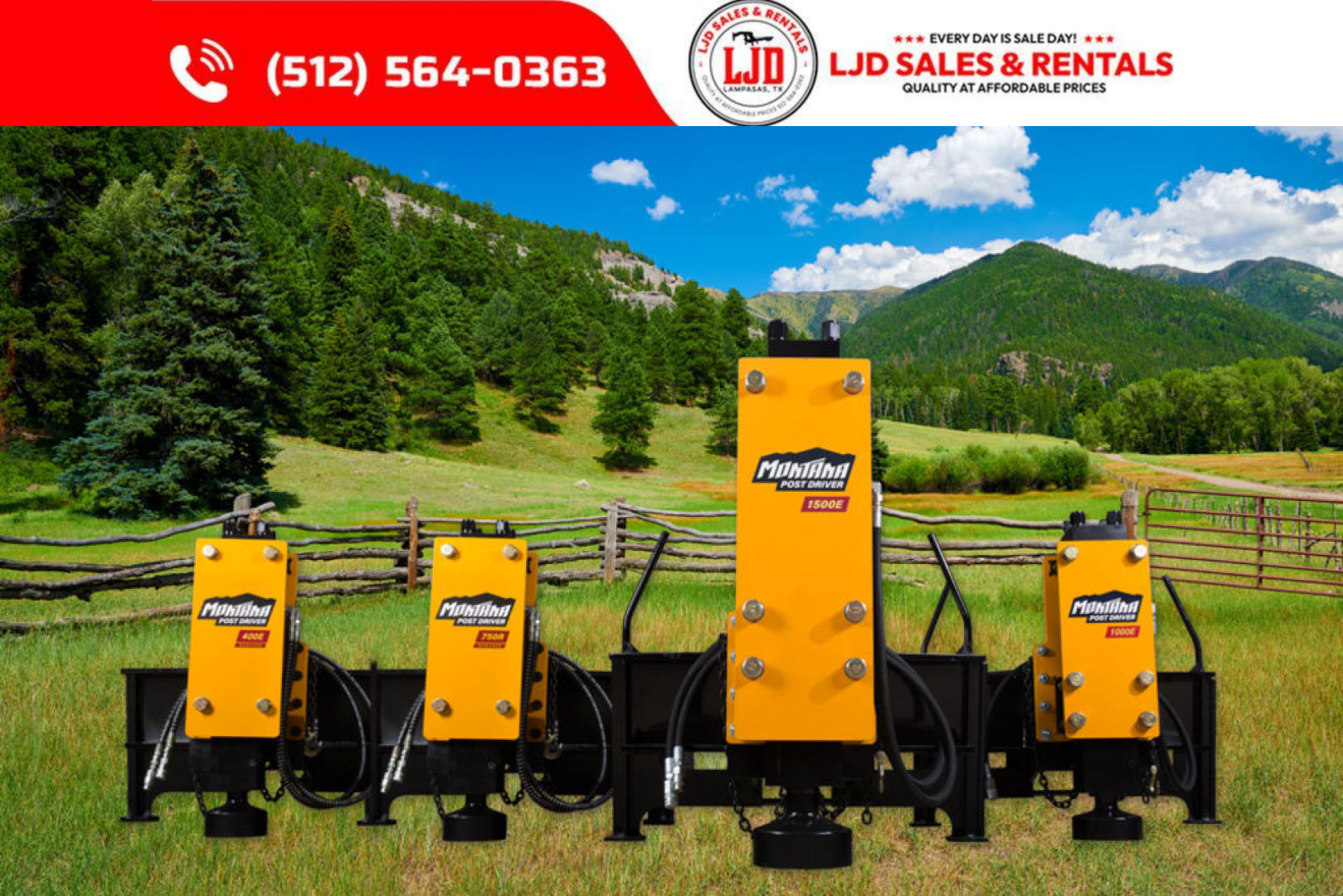 New 2025 Montana Post Driver POST DRIVERS Attachment